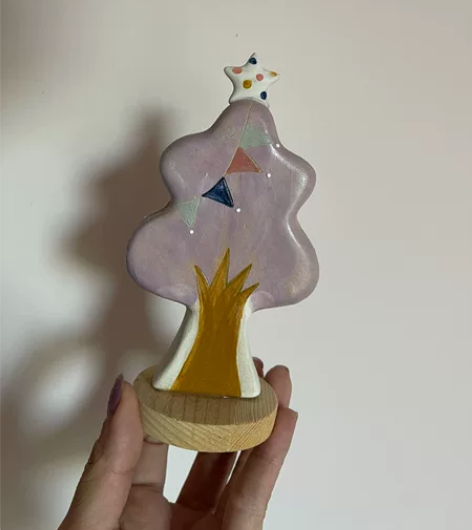 景德镇高雅小番茄手作陶瓷树摆件，可用来做小...