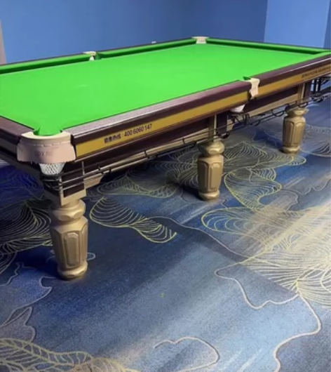 中式黑八台球桌处理 全新配件齐全:台布，球...