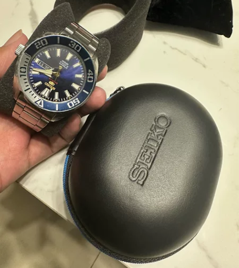 SEIKO精工5号手表男机械表绿水鬼系列 ...