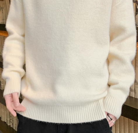 花花公子秋冬季高领毛衣男士宽松加绒加厚20...