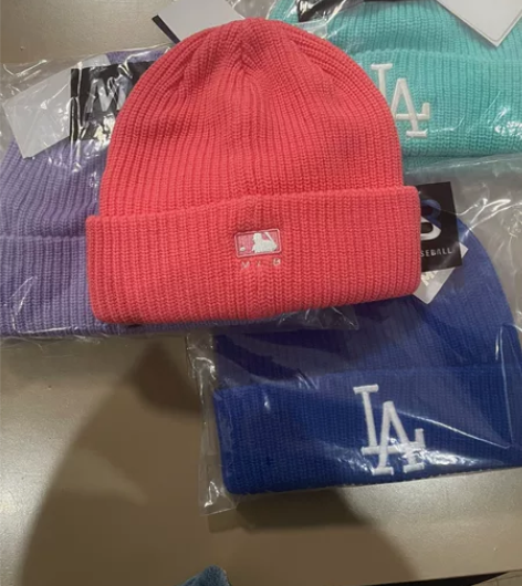 全新正品mlb杨基代购帽子针织帽毛线帽套头...