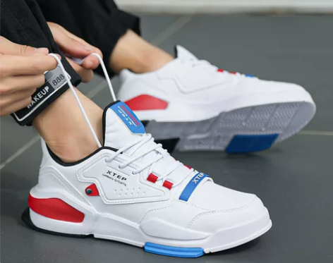 特步男鞋2022新款板鞋男士春秋款休闲鞋子...