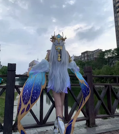 王者荣耀cos服貂蝉金色仲夏夜之梦cos服...