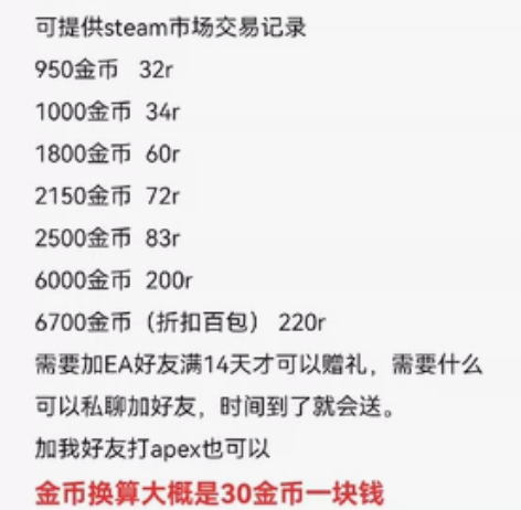 APEX赠礼 赛季通行证1. 赠礼用的是自...
