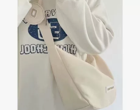 尼龙防水帆布包时尚潮包春夏森系文艺饺子包大...