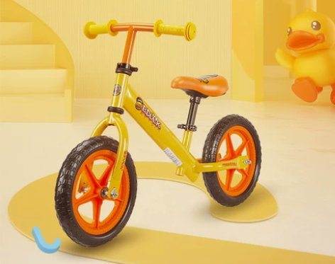 乐的小黄鸭儿童平衡车1-3-6岁2宝宝无脚...