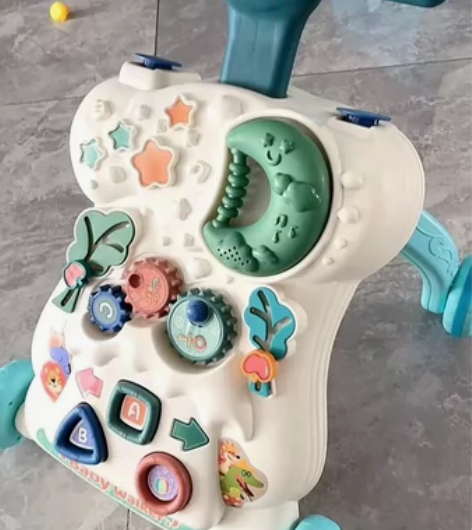 艾贝儿婴儿学步推车防侧翻宝宝学走路助步6-...