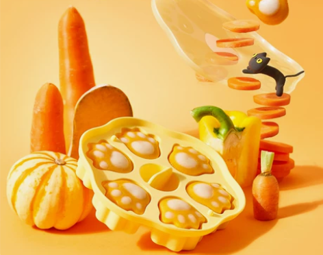 【55价】IKV爱咔威宝宝圆形蒸糕模具耐高...