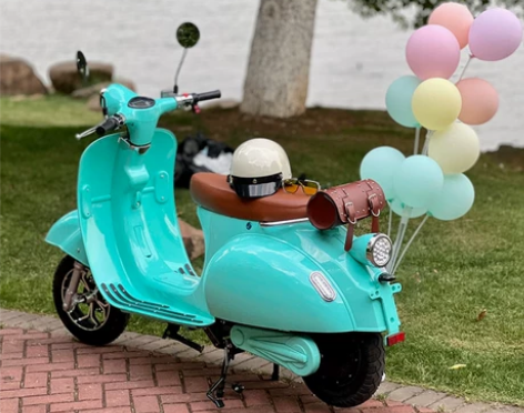 电动车 罗马假日车vespa网红电瓶车复古...