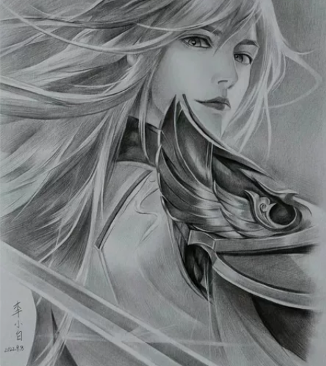 动漫人物素描画像卡通马克笔彩铅人物定制肖像...