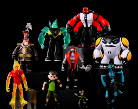 BEN10手办火焰人四手霸王外星英雄少年骇...