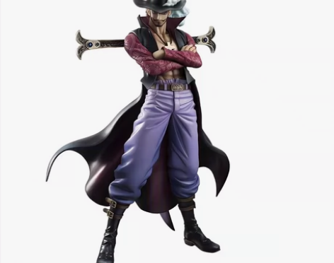 海贼王，七武海，鹰眼米霍克手办（四肢灵活）...