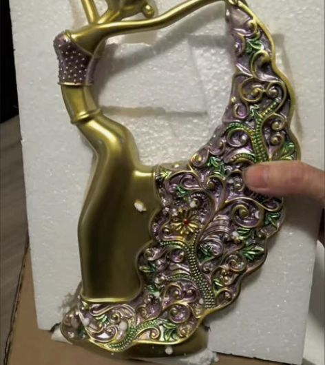 全新包邮欧式舞女电视柜摆件树脂工艺品创意家...