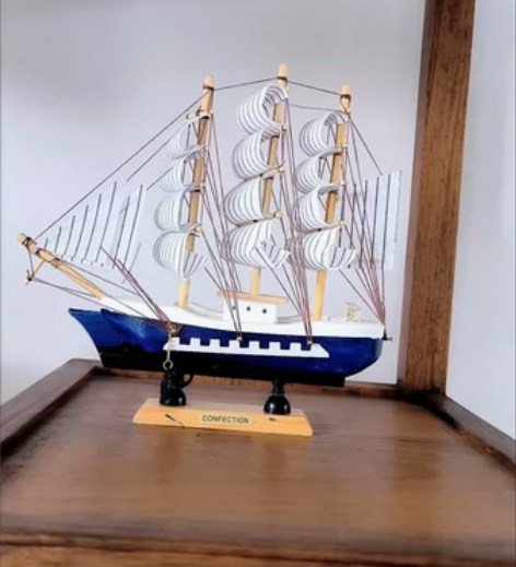 捡漏！帆船模型，摆件，可以送人，可以自己当...