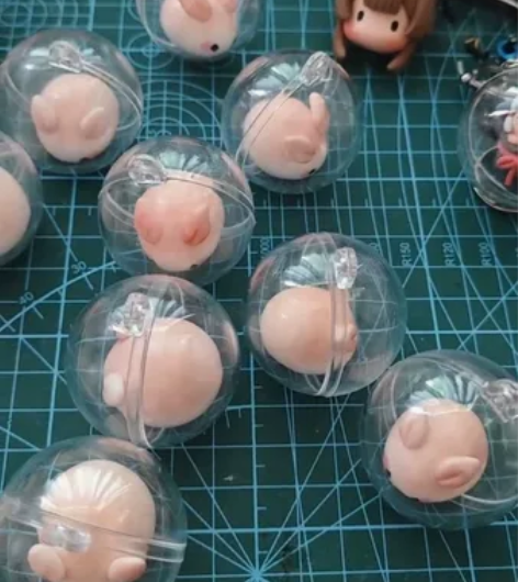 光遇周边兔子，材料为超轻粘土混树脂粘土制作...