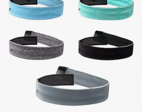 #运动健身随身包 户外跑步水壶腰包可调节魔...