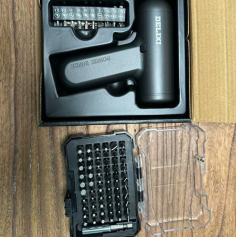 德力西扭力王电动螺丝刀大扭力锂电USB充电...