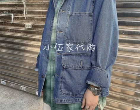 优衣库设计师合作款U系列男装牛仔工装茄克水...