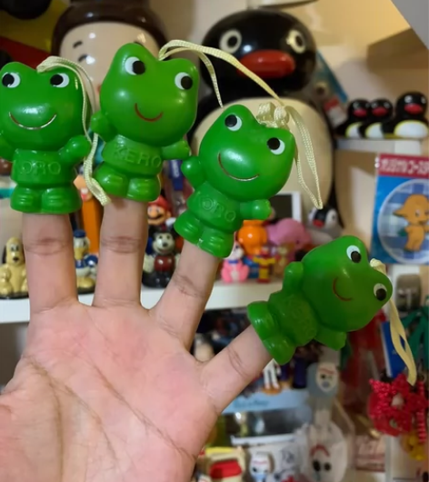 日本昭和小青蛙 kero 青蛙指偶 单价5...