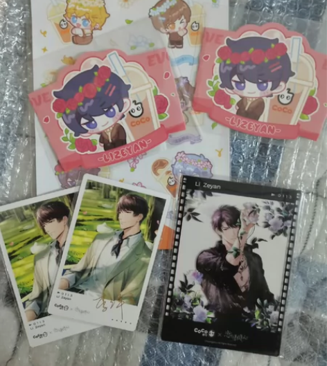 恋与制作人李泽言coco奶茶联动 拍立得*...