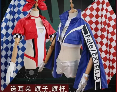 fate fgo 尼禄玉藻前手办赛车cos...