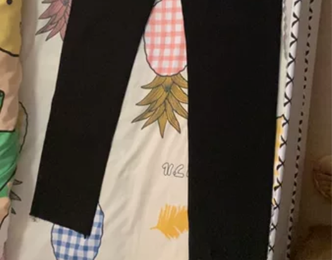 巨显腿细 腿长 黑色铅笔裤 弹力超级大 什...