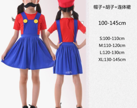?万圣节成人Cosplay马里奥化妆舞会装...
