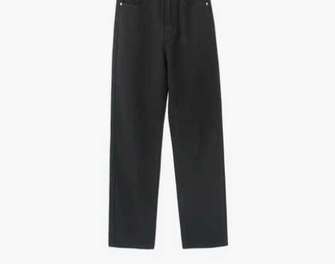 SIXI四喜家秋冬 显腿直 直筒牛仔裤女高...