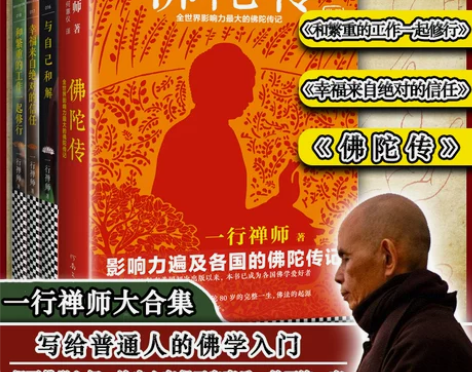 现货正版包邮 佛学大师一行禅师大合集4册 ...