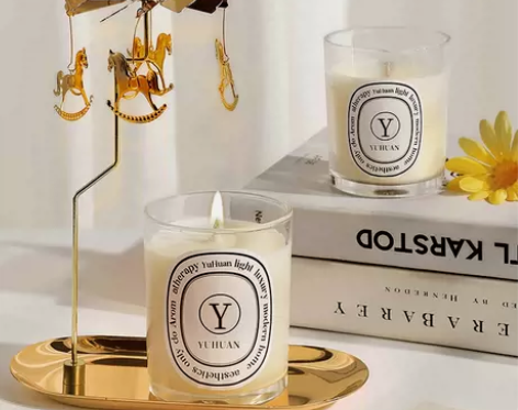 香薰蜡烛熏香安神助眠家用室内持久小众高级伴...