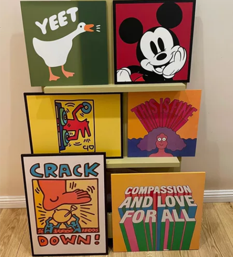 10+的挂画超好看 ins小幅美式复古挂画...