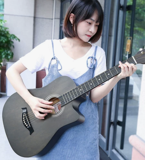 安德鲁单板民谣吉他初学者男女生练习儿童38...