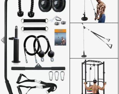 自制健身器材改装配件DIY家用高位下拉飞