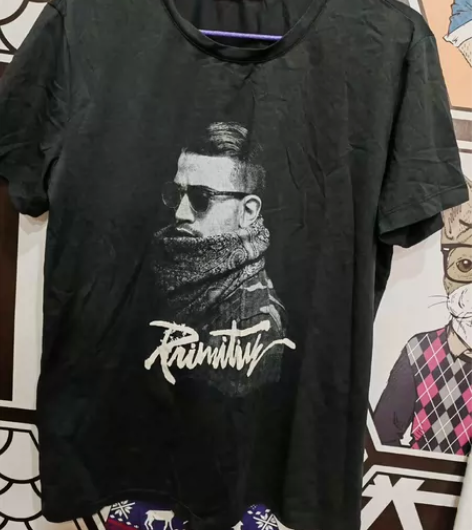 99新 男士黑色人头印花运动休闲短袖T恤 ...