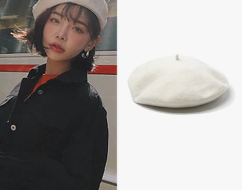【狂欢价】石原里美羊毛贝雷帽女英伦复古大头...