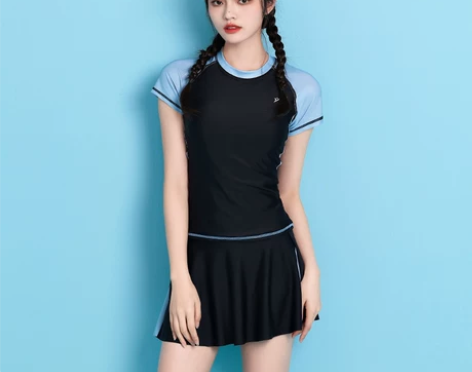 贵人鸟游泳衣女2023新款时尚显瘦遮肚连体...