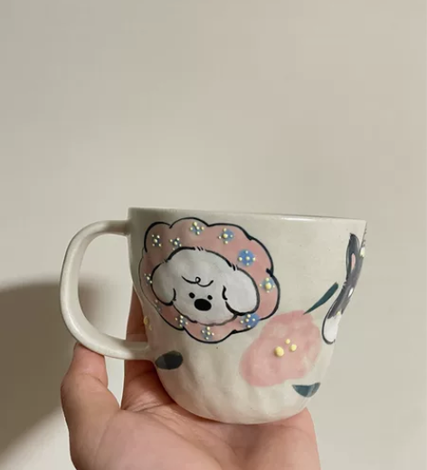 半退坑 景德镇手捏陶瓷杯 正价189 现9...