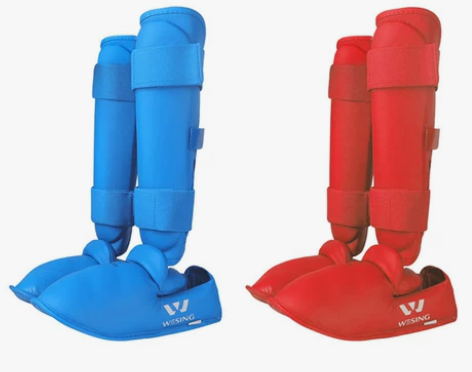 九日山空手道护具护腿 成人儿童男女WKF专...