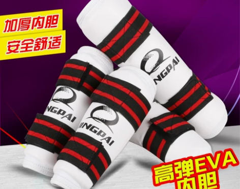 竞派跆拳道护腿护臂组合护具空手道护肘护腿套...