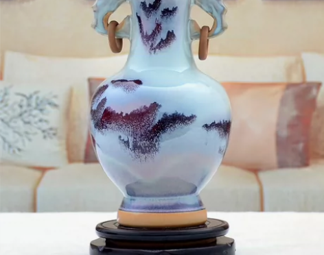 陶瓷工艺品花瓶家居饰品客厅酒柜装饰品摆设钧...