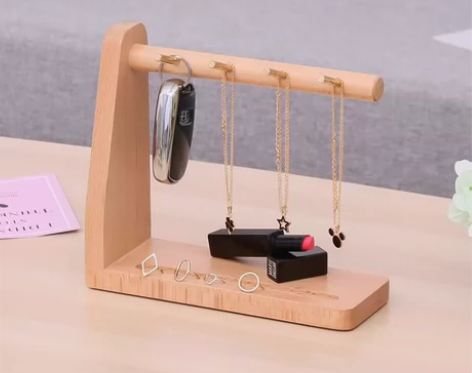 【全新】 榉木 纯实木 北欧实木榉木钥匙挂...