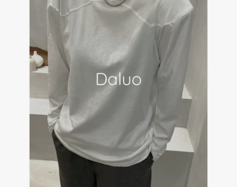 大罗Daluo 设计款立体裁剪 可拆卸垫肩...