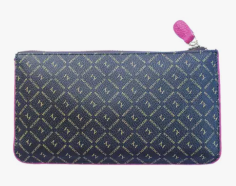 稻草人女士手包大容量手拿包格子零钱包复古拉...