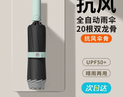 大号雨伞晴雨两用自动伞抗风防晒遮阳伞防紫外...