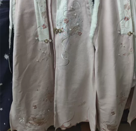 七月夕明制汉服 莳花复刻 双面呢改良绣花比...