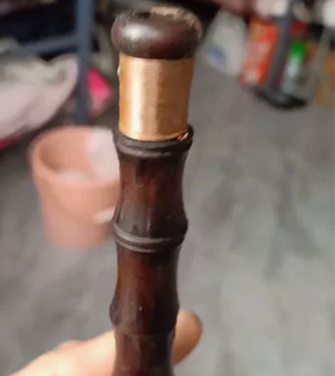 广州岭南管乐社出厂老唢呐杆一对，品像如图，...