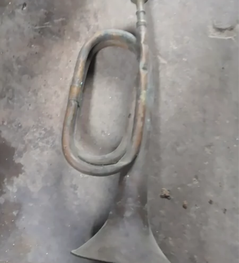 老物件老军号怀旧老式小号红色收藏民俗杂项复...