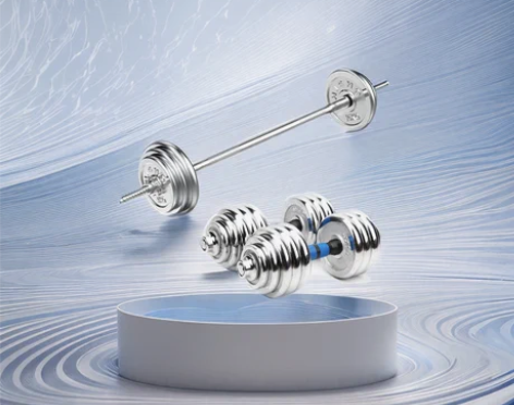 纯铁杠铃男士健身家用练举重深蹲卧推器材两用...