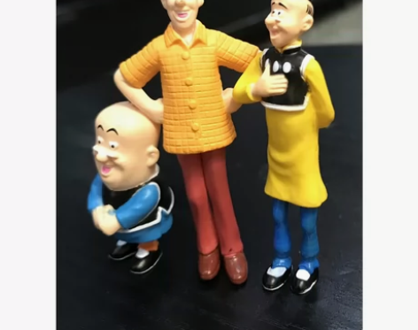 怀旧漫画老夫子公仔模型摆件玩具手办 3个出...