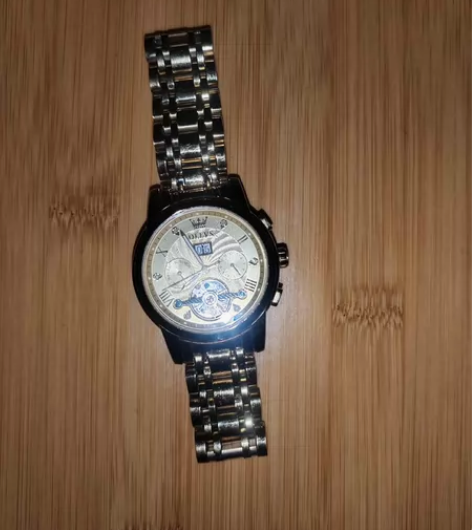 瑞士认证中老年人金表手表男士全自动机械表男...